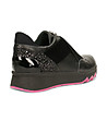 Дамски кожени спортни обувки в черно Agnes-4 снимка