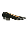 Черни дамски кожени обувки Tonina-1 снимка