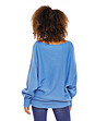 Дамски син пуловер Minelli-1 снимка