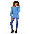 Дамски син пуловер Minelli-2 снимка