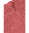 Дамски пуловер в цвят корал Carolina-1 снимка