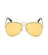 Унисекс слънчеви очила в златисто Trace-1 снимка