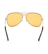 Унисекс слънчеви очила в златисто Trace-3 снимка
