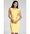 Жълта рокля без ръкави Flores-2 снимка