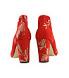 Червени дамски обувки от естествена кожа Klea-3 снимка