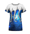 Дамска тениска с принт Galactic Octopus-0 снимка