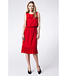 Червена рокля без ръкави Diona-0 снимка