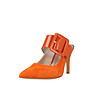 Оранжеви дамски обувки с отворена пета Eve-1 снимка