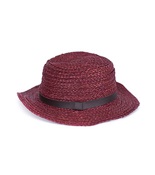 Unisex шапка в цвят бургунд Hettie снимка