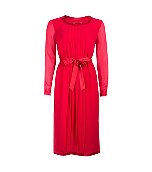 Елегантна червена рокля Georgina снимка