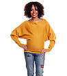Пуловер за бременни в цвят горчица Aldona-2 снимка