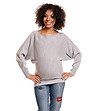 Пуловер за бременни в сив нюанс Aldona-2 снимка