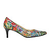 Многоцветни дамски кожени обувки Karra-0 снимка