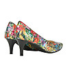 Многоцветни дамски кожени обувки Karra-3 снимка