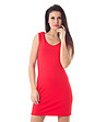 Къса червена рокля без ръкави Amisa-2 снимка