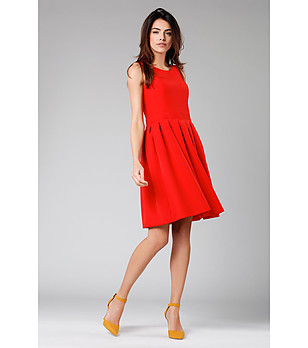 Червена разкроена рокля Sefora снимка
