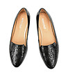 Черни дамски обувки с релеф Grace-1 снимка
