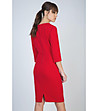Червена елегантна рокля Larisa-1 снимка