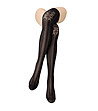 Черни дамски дълги чорапи Dorothy 40 DEN-1 снимка