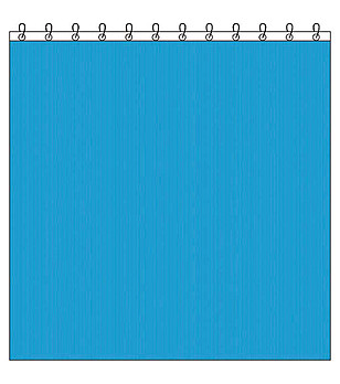 Завеса за баня в синьо 180х200 см снимка