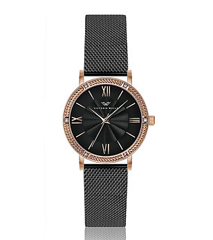 Дамски часовник в розовозлатисто и черно Tera снимка