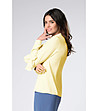 Жълта дамска риза с къдрички Serena-1 снимка