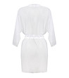 Бял прозрачен халат Costance-3 снимка