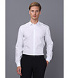 Бяла памучна мъжка риза Yanis-0 снимка