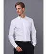 Бяла памучна мъжка риза Yanis-2 снимка