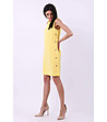 Жълта рокля без ръкави Alenia-0 снимка