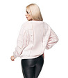 Ефектен дамски пуловер в розов нюанс Modelia-1 снимка