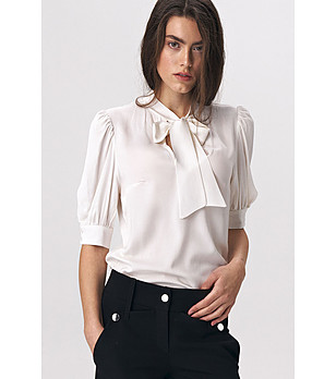 Дамска блуза в екрю Vanella снимка