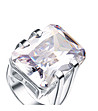 Сребрист дамски пръстен Ice Cube-2 снимка