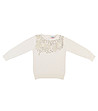 Светлобежова детска памучна блуза Versalles-0 снимка