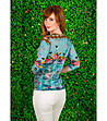 Многоцветна дамска блуза-1 снимка