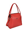 Червена дамска чанта от естествена кожа Flavia-2 снимка