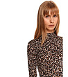 Дамска блуза с леопардов принт Maxia-3 снимка