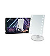 Бяло огледало с вградени светодиоти-0 снимка