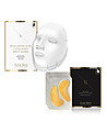 Комплект от 3 маски за лице и 5 комплекта пачове за очи с с 24 каратово злато-0 снимка