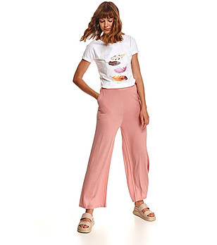 Дамски розов панталон Lunami снимка
