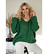 Дамски пуловер в зелено Sheila-0 снимка