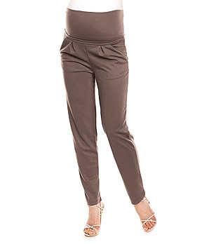 Дамски панталон за бременни в цвят капучино Lexa снимка