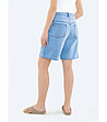 Светлосини дамски памучни къси дънкови панталонки Zoey-1 снимка