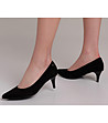 Елегантни черни дамски обувки на тънък ток Pola-1 снимка