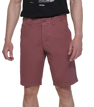 Памучни мъжки къси панталони в червен нюанс James снимка