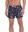 Мъжки плажни шорти в тъмносиньо с принт Timotty-1 снимка
