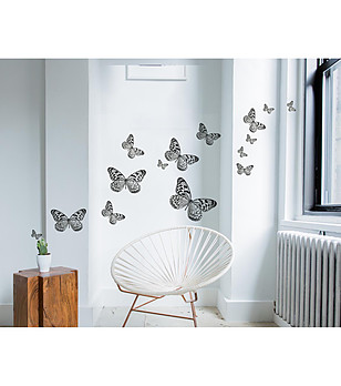 Стикер за стена Пеперуди в черно и бяло снимка