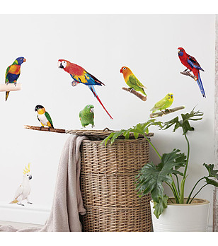Декоративен стикер Oiseaux tropicaux снимка
