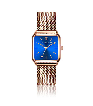 Розовозлатист часовник със син циферблат Pacific Ocean снимка