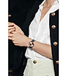 Дамски часовник в сребристо с розовозлатист циферблат Golden Hour-1 снимка